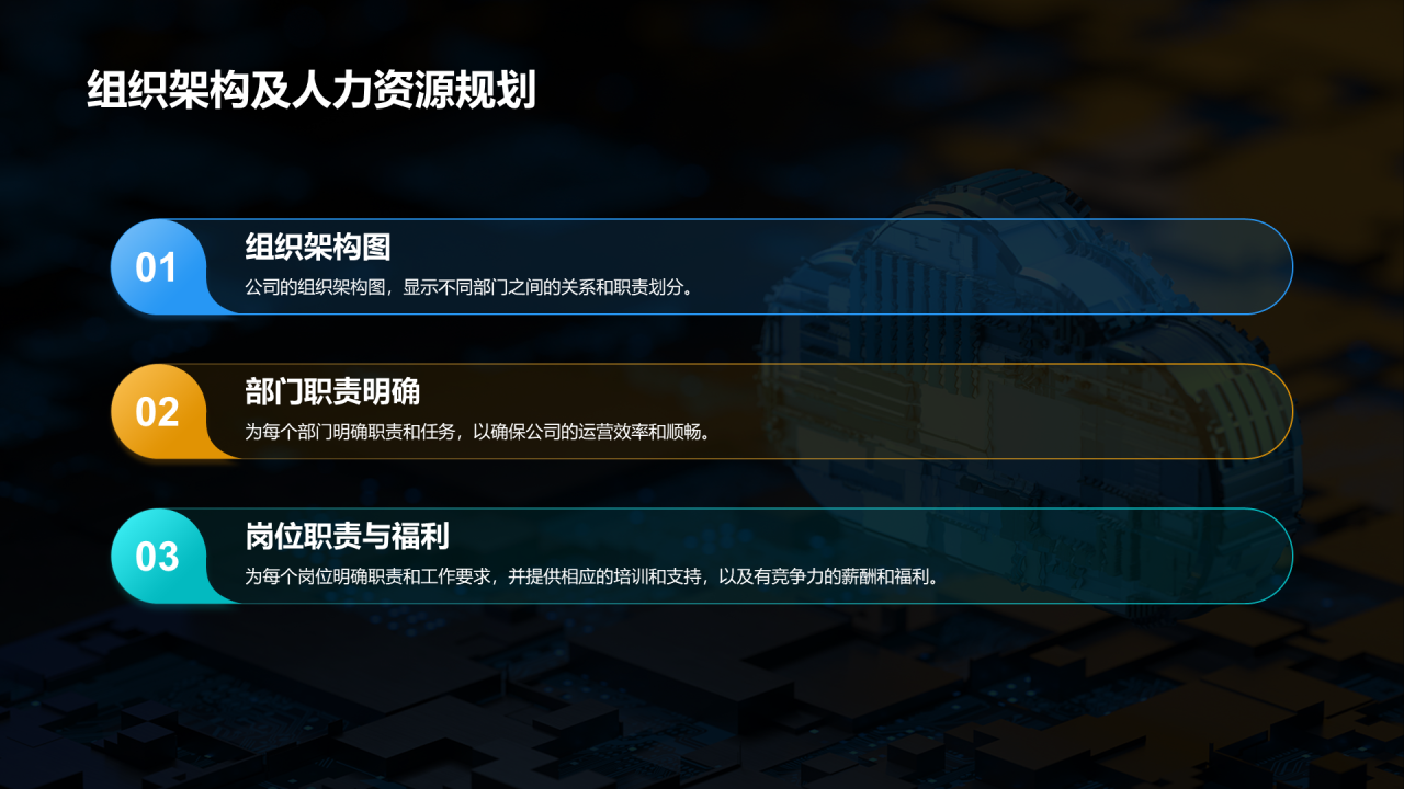 蓝色IT互联网商业计划书PPT模板