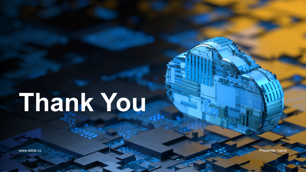 蓝色IT互联网商业计划书PPT模板