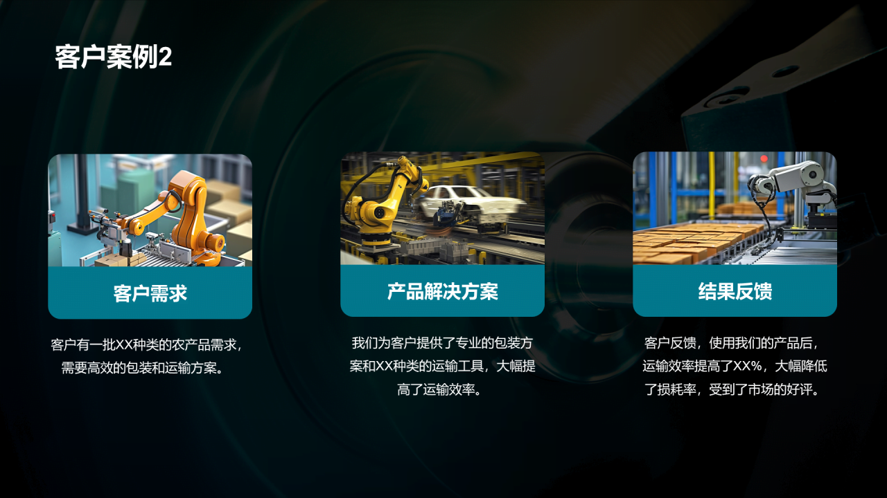 绿色机械新品产品发布会PPT模板