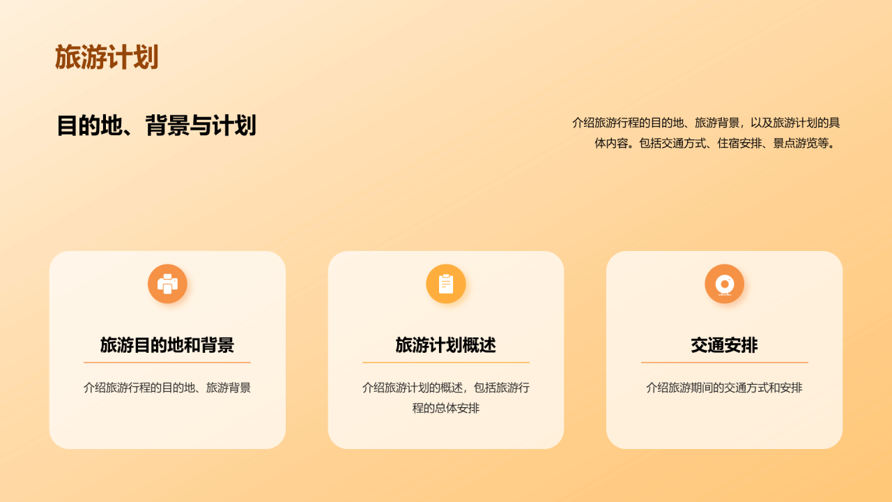 黄色现代商务沙漠旅游相册PPT模板