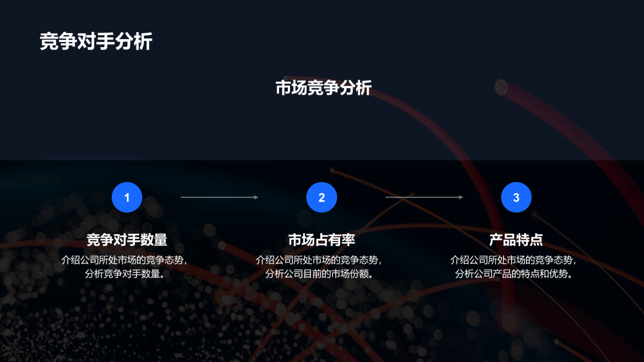 蓝色科技公司战略规划发布会PPT模板