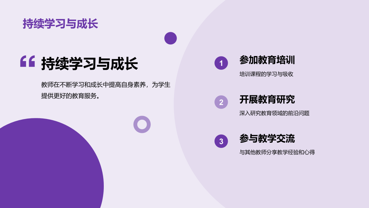 紫色现代商业教育培训研究报告PPT模板