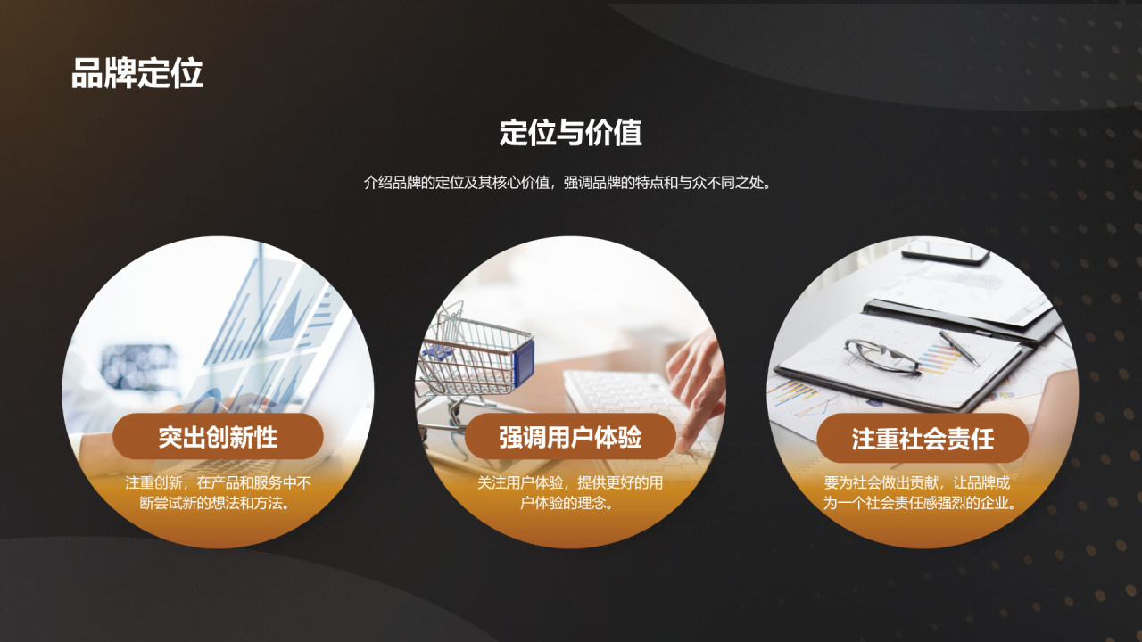 黑金商务品牌发布会PPT模板