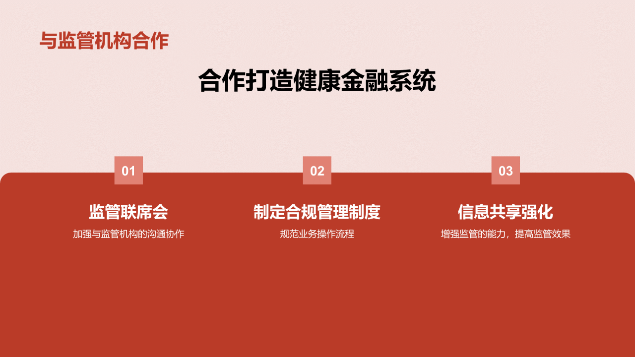 红色商业现代金融季度工作总结PPT模板