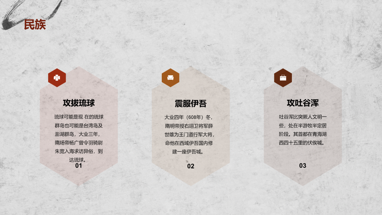 红灰色古风教育隋朝开皇之治PPT模板