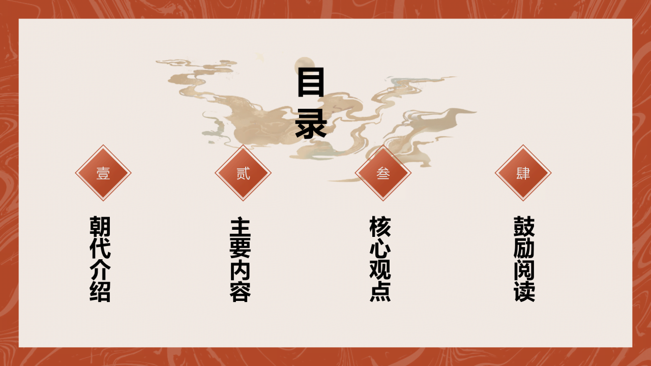 红色古风教育培训三国演义的历史与传承PPT模板