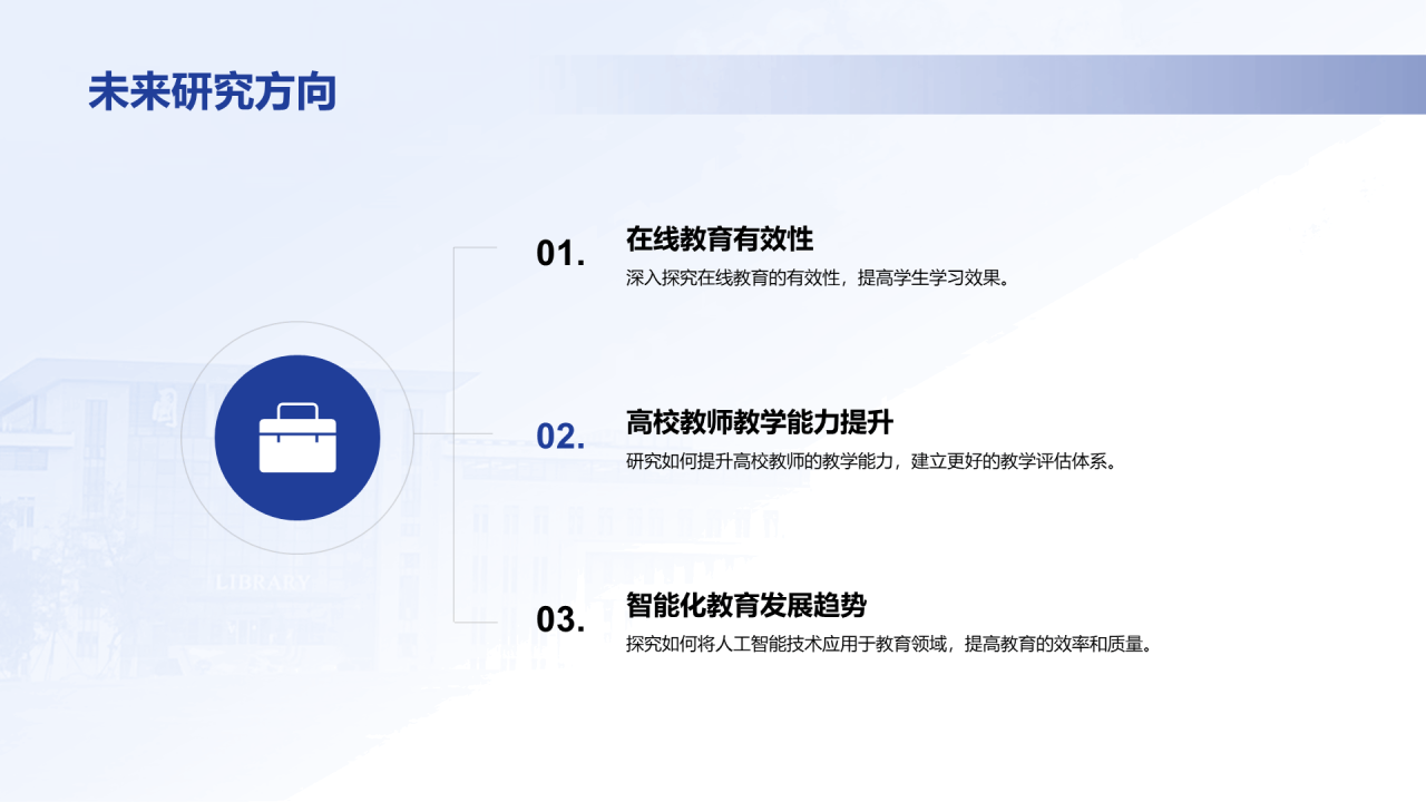 蓝色现代南京邮电大学论文毕业答辩PPT模板