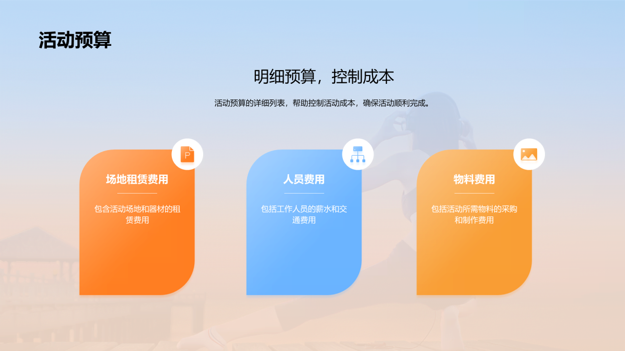 橙色现代商务户外运动安全体验PPT模板