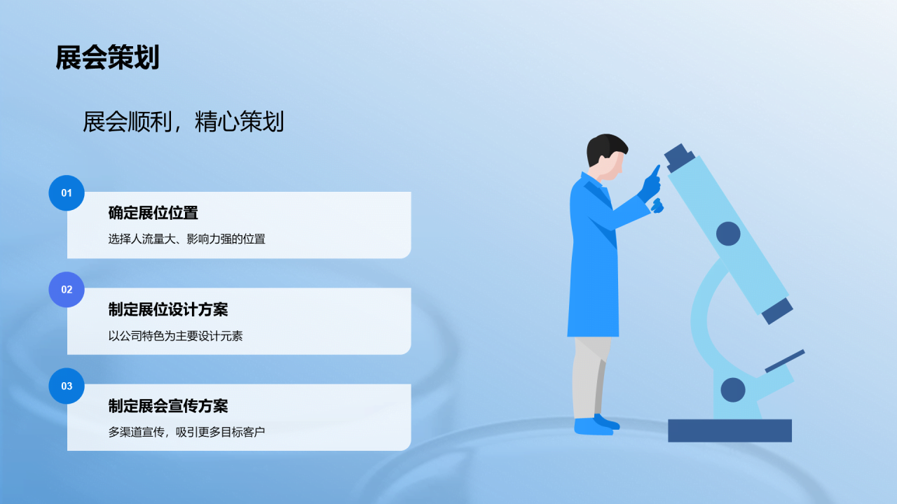 蓝色现代商务创新化学引领医药新浪潮PPT模板