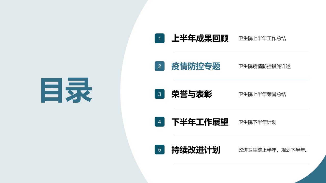 蓝色商务现代医疗器械工作总结汇报PPT模板