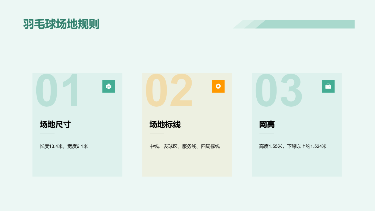 绿色商务羽毛球基本技能教学培训PPT模板