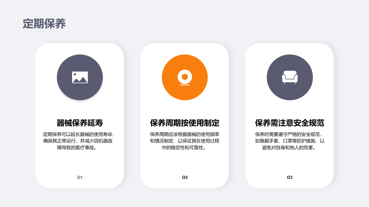 灰色现代商务医疗器械使用培训PPT模板
