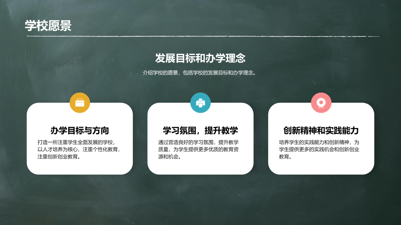 绿色简约新学期开学典礼PPT模板