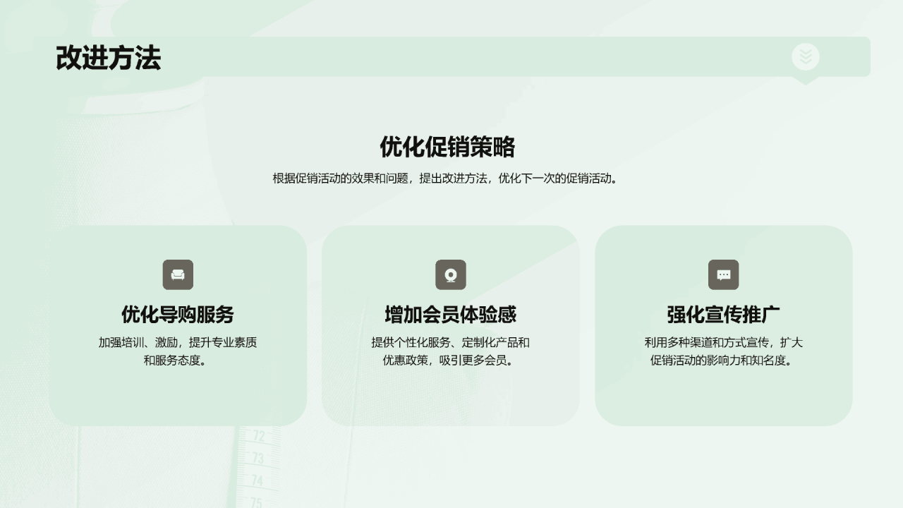 绿色服装销售线下促销提案PPT模板