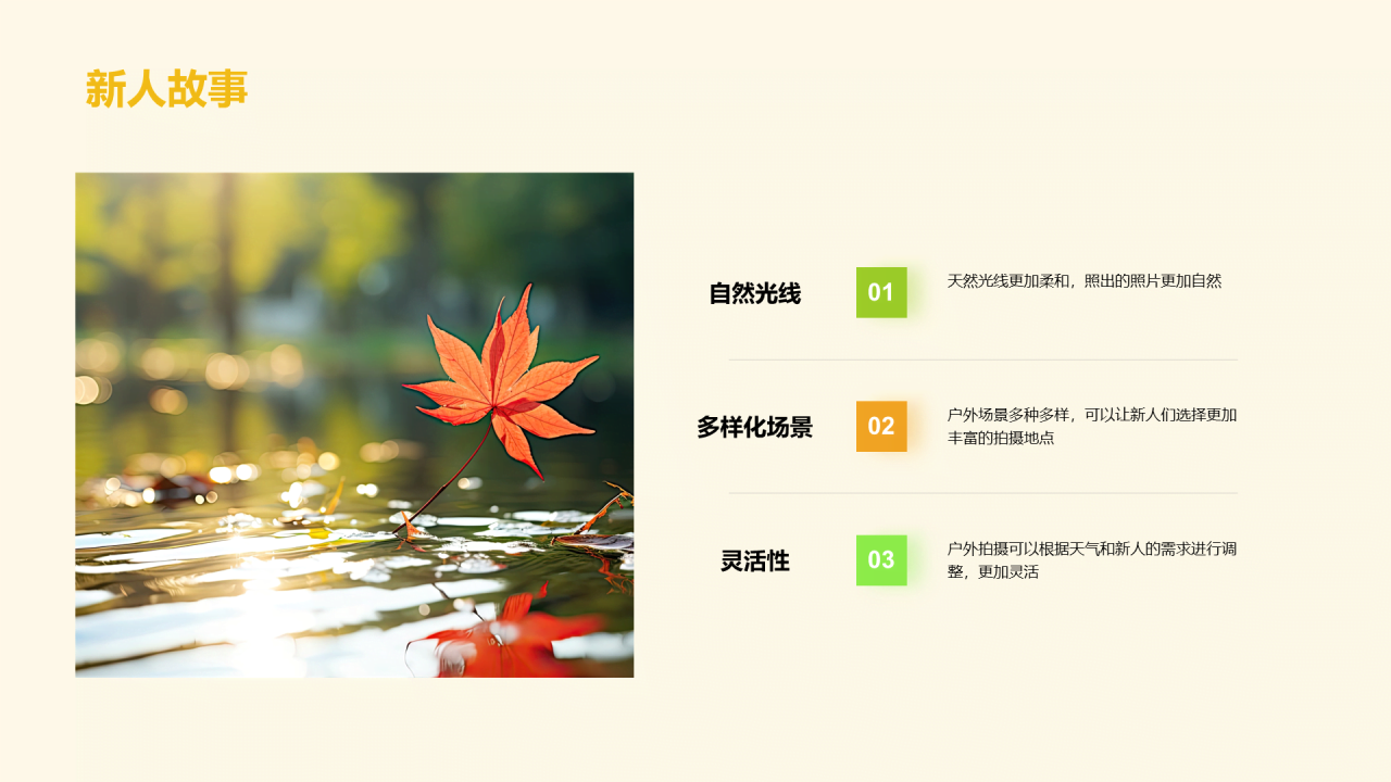 黄色简约婚纱摄影策划PPT模板