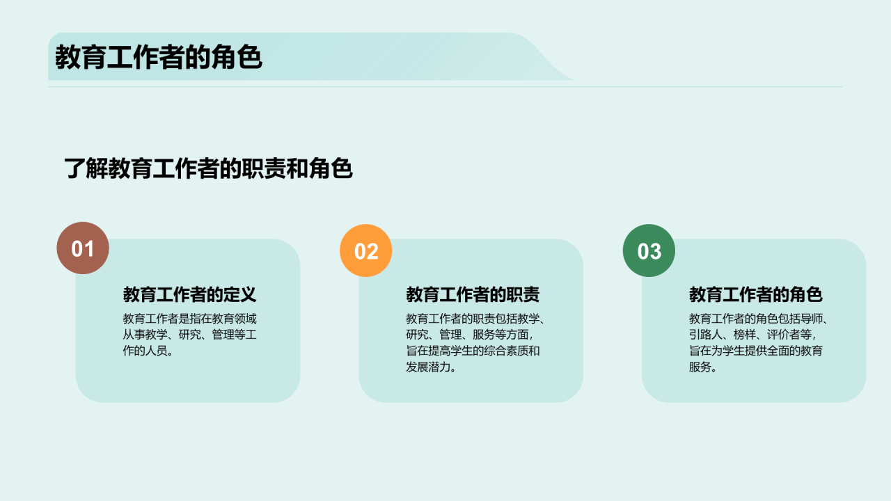 绿色插画教师节庆祝培训课件PPT模板