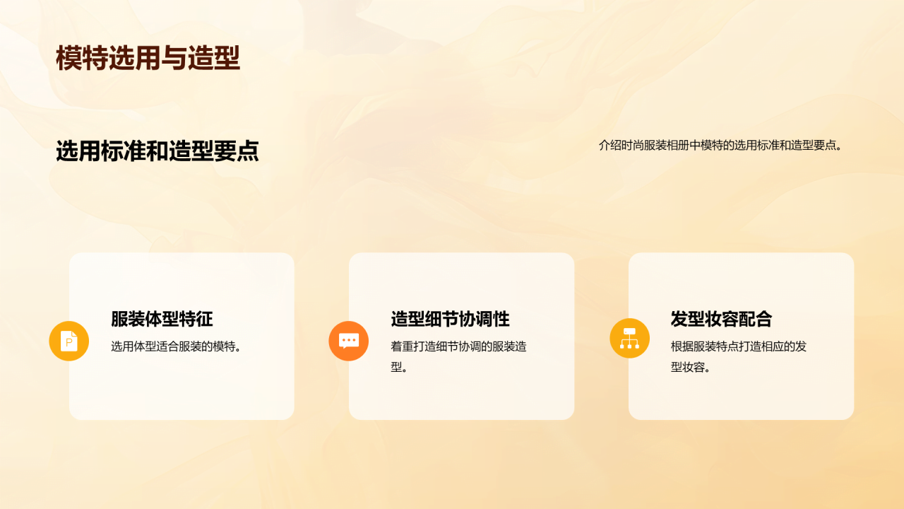 黄色商务现代时尚服装相册PPT模板