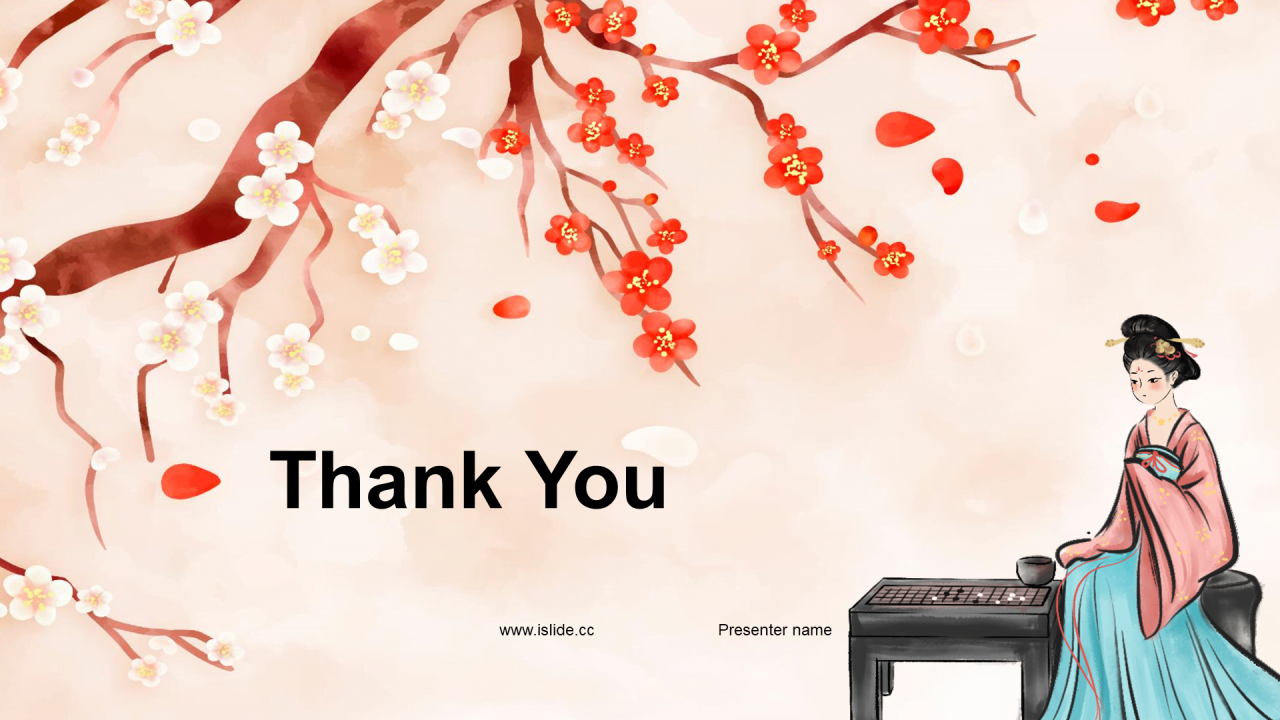 红色国风红楼梦故事解读PPT模板