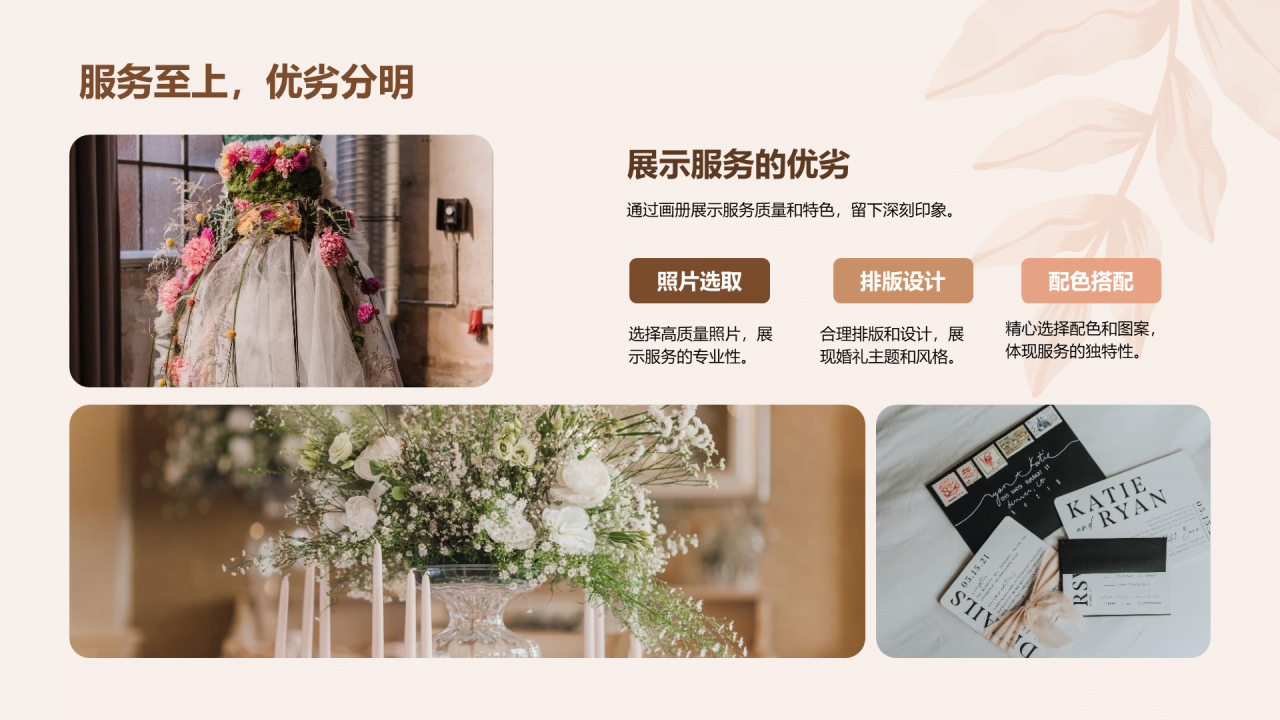 黄色婚礼相册展示艺术PPT模板