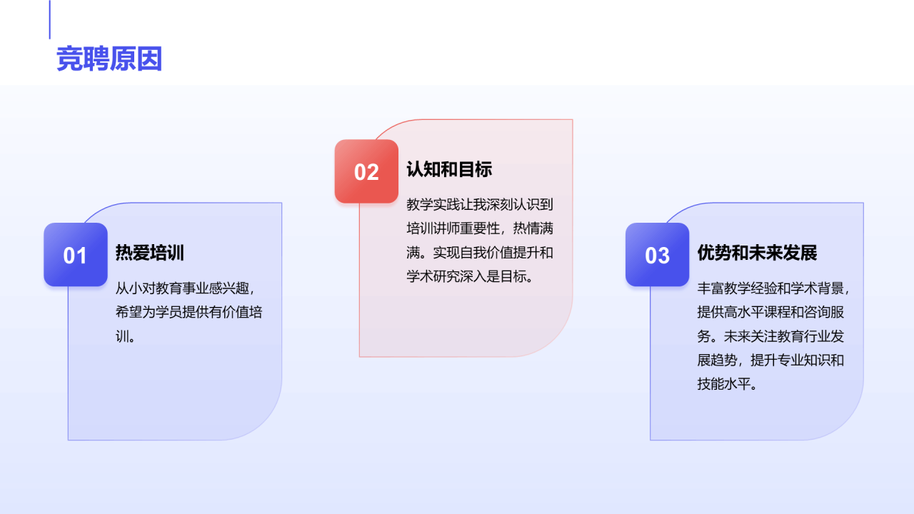 蓝色插画职业技能培训讲师竞聘述职PPT模板