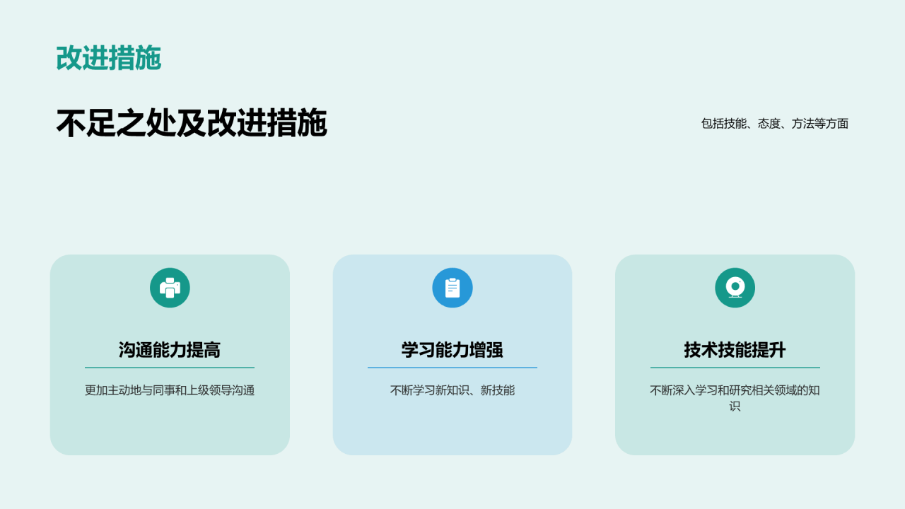绿色商务现代个人职业发展述职PPT模板