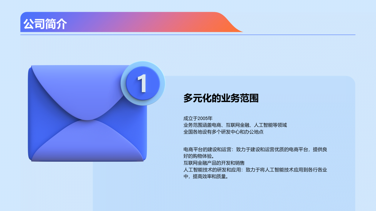 蓝色创意开放创新职业发展PPT模板