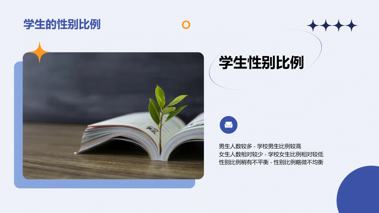 蓝色卡通新学期新生教师自我介绍PPT模板