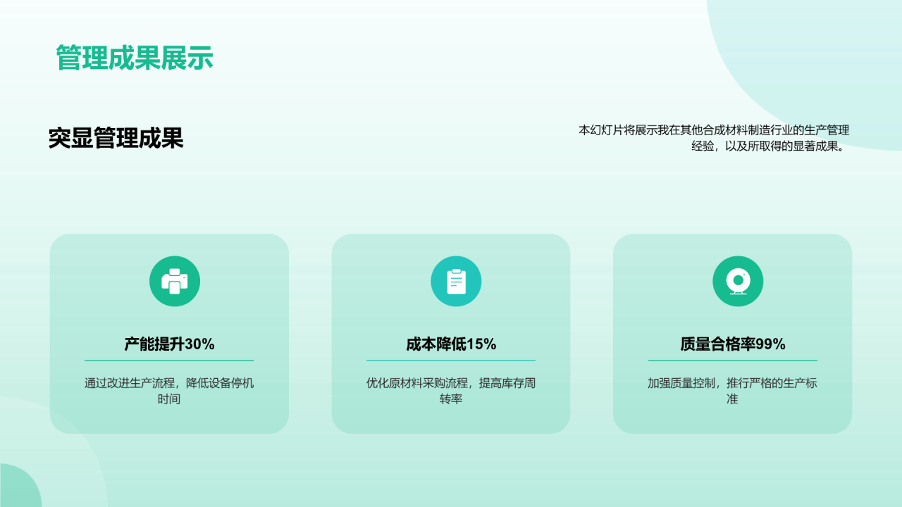 绿色医疗智能化生产提升效率PPT模板