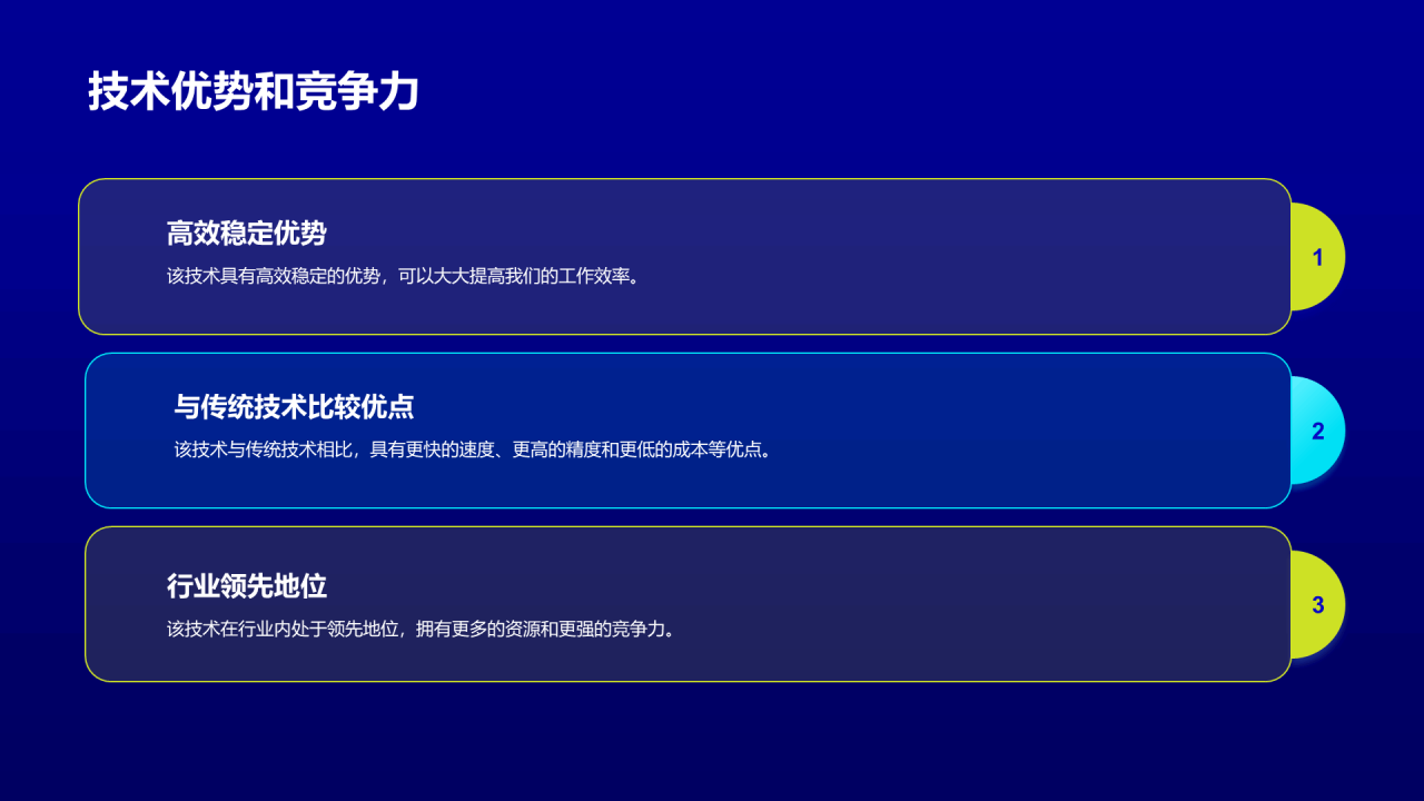 蓝绿色技术研讨发布会PPT模板