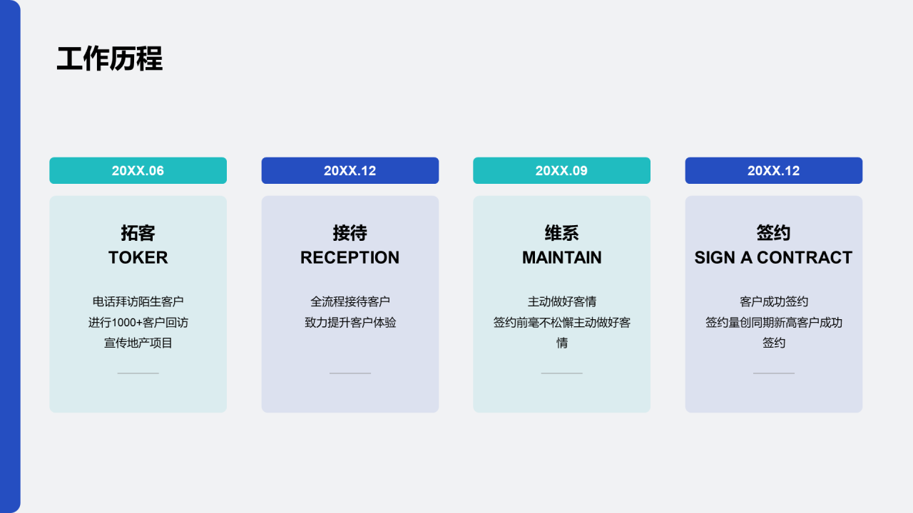 灰色创意个人职场求职简历PPT模板