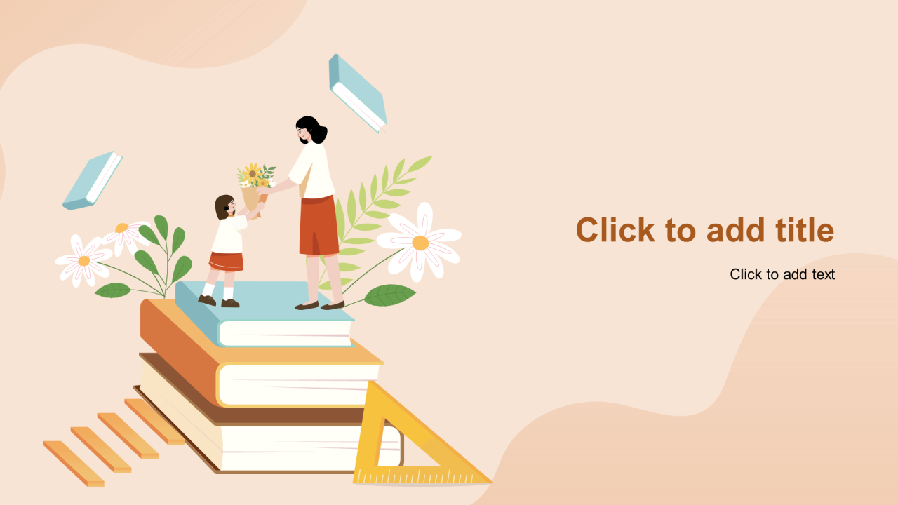 黄色插画教师节传承培训课件PPT主题