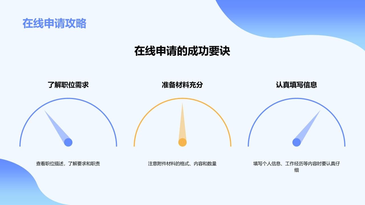 蓝色插画简历指导培训课件PPT模板