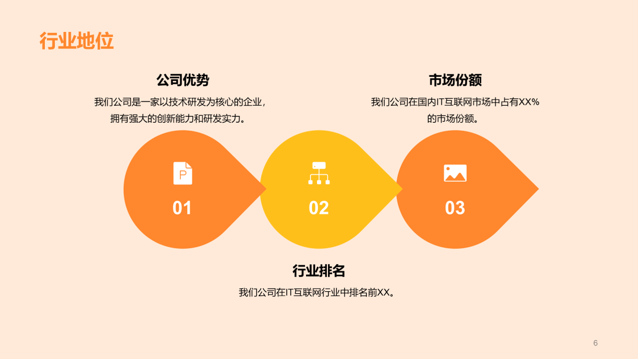 橙色插画风校园招聘竞聘述职PPT模板
