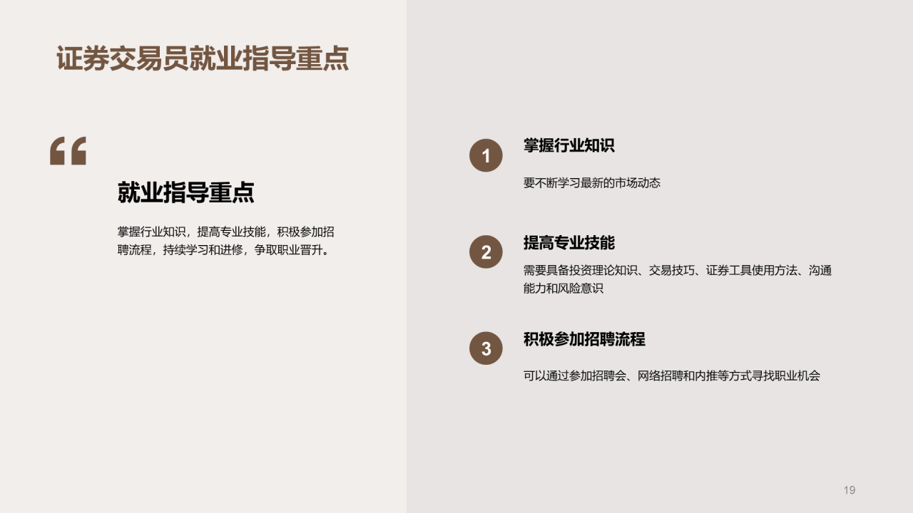 红棕色商务现代风展现自我赢得信任PPT模板