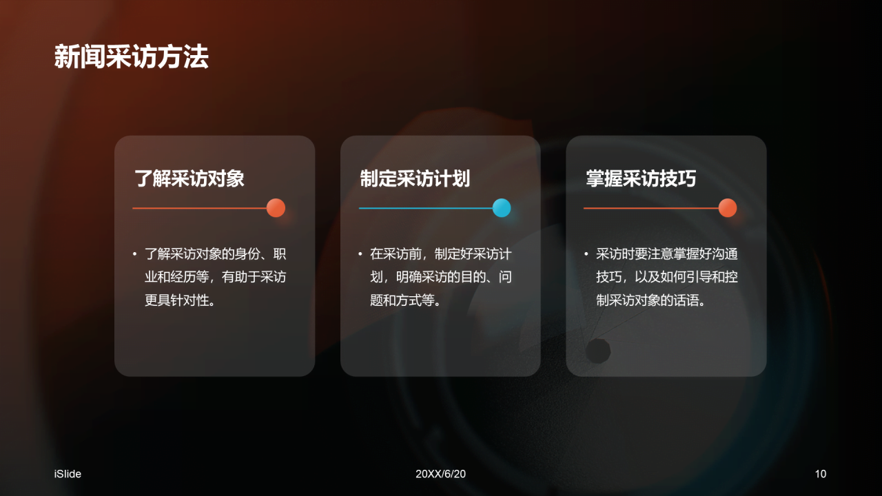 橙色商务现代新闻业求变之道PPT模板