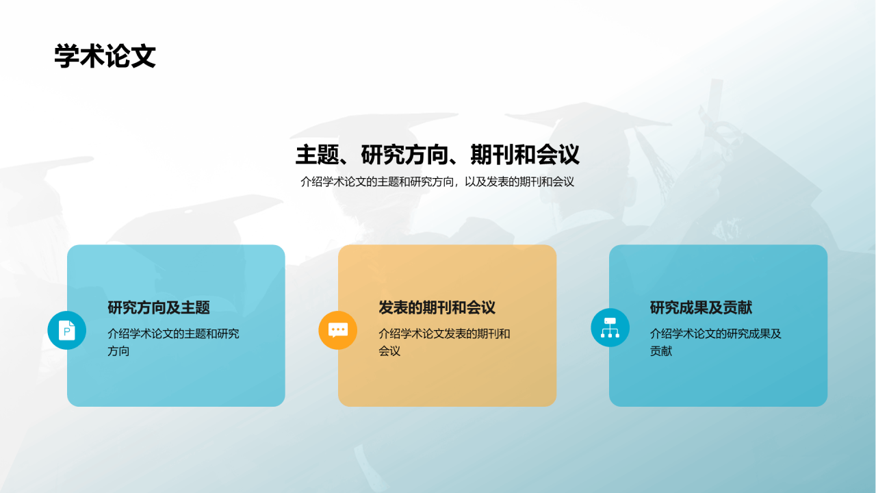 蓝色简约大学毕业相册PPT模板