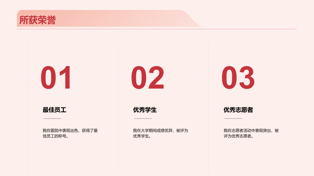 红色现代商务医疗专业竞聘述职PPT模板