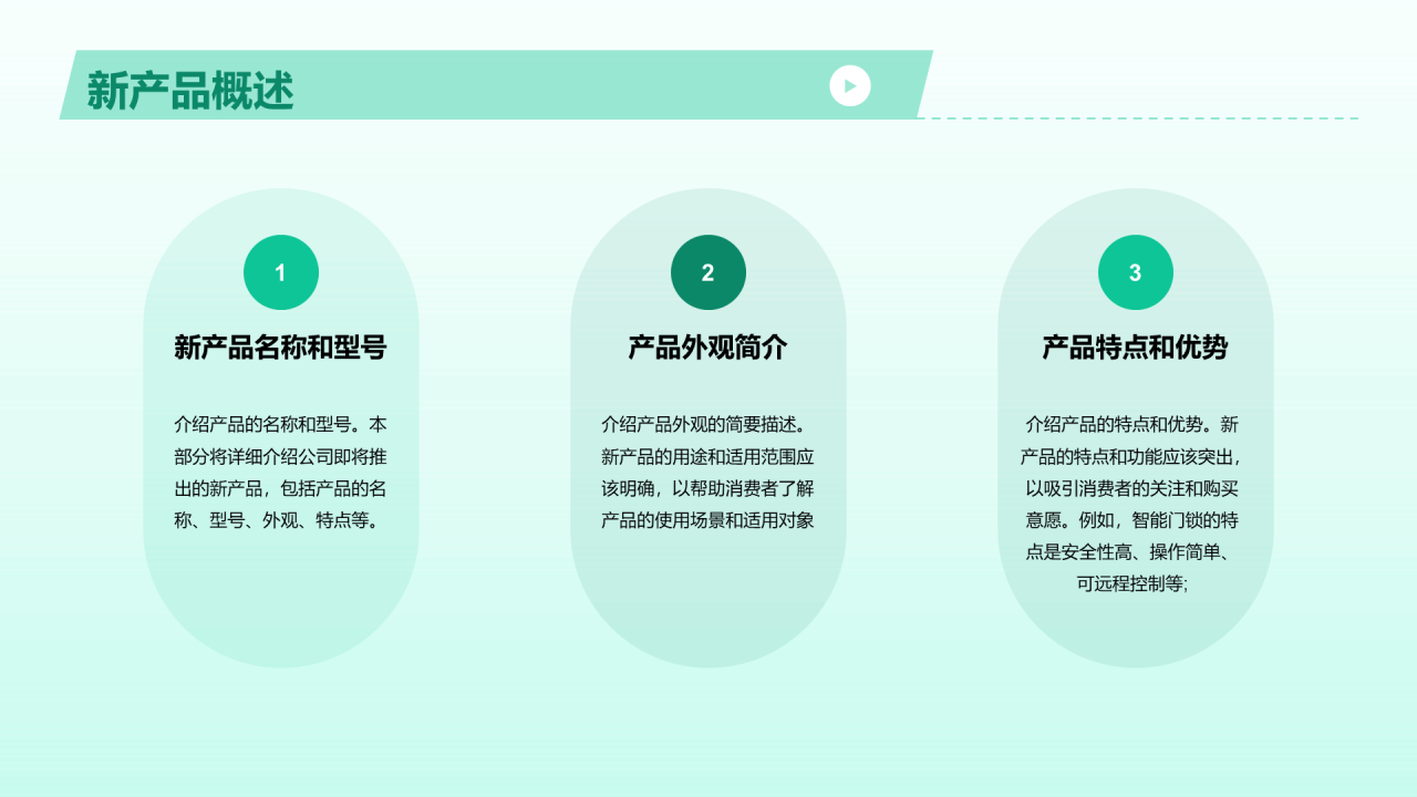 绿色渐变新产品发布会PPT模板