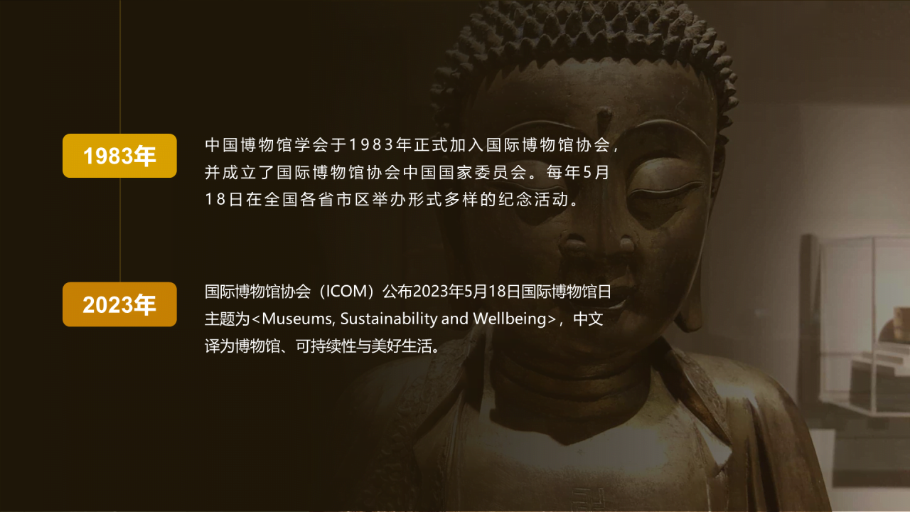 黄色复古中式国际博物馆日培训课件PPT
