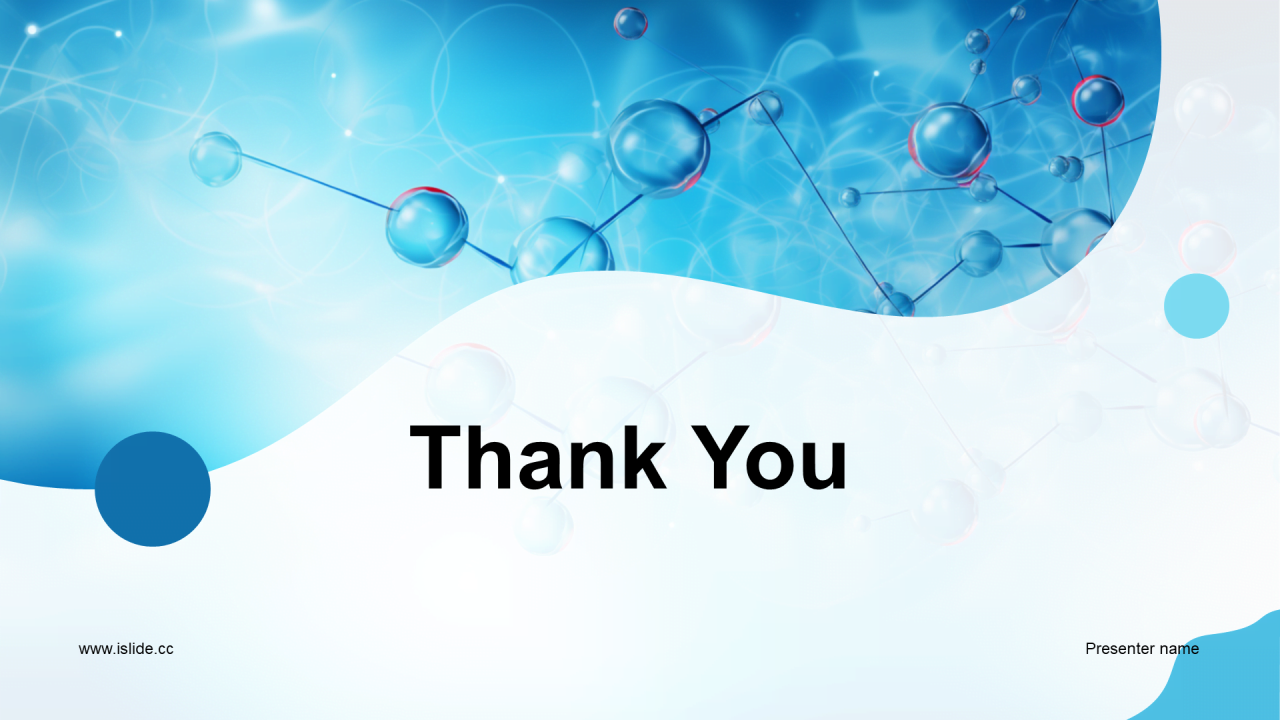 蓝色创意生物医学材料研究答辩PPT模板