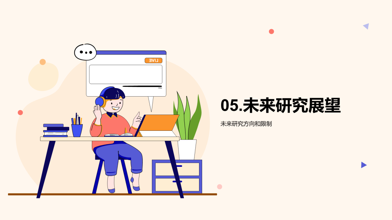 黄色卡通插画学术研究报告PPT模板