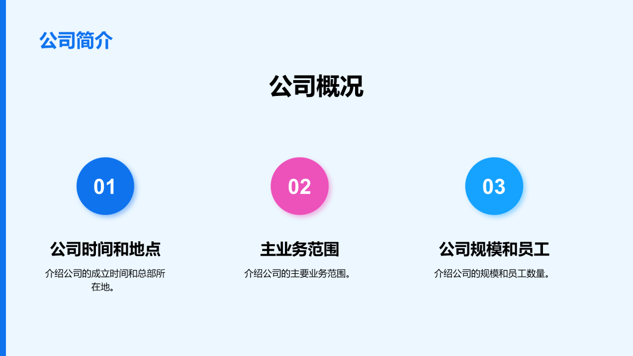 蓝色商务现代通用年度工作总结PPT模板