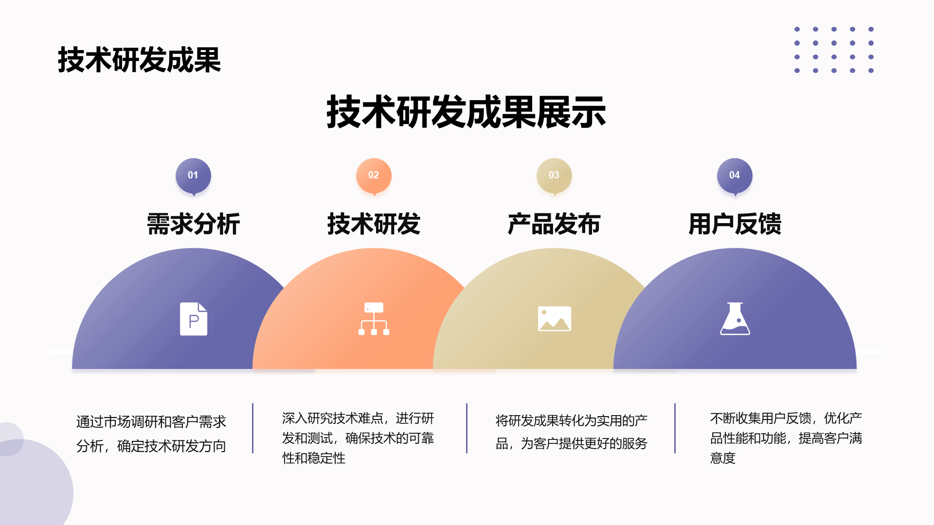 紫色简约扁平气象部门上半年工作总结PPT模板