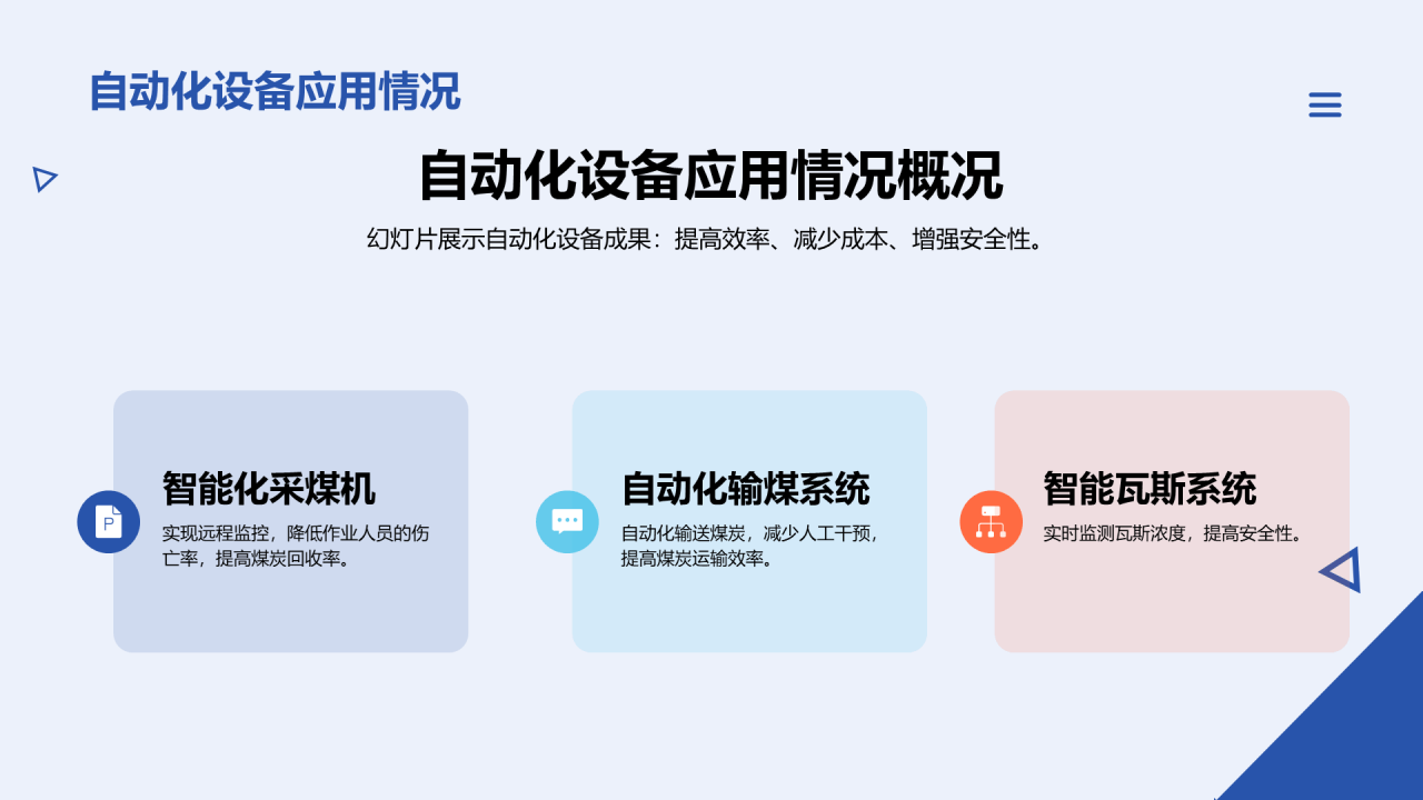 蓝色科技智能创新年度工作总结PPT模板