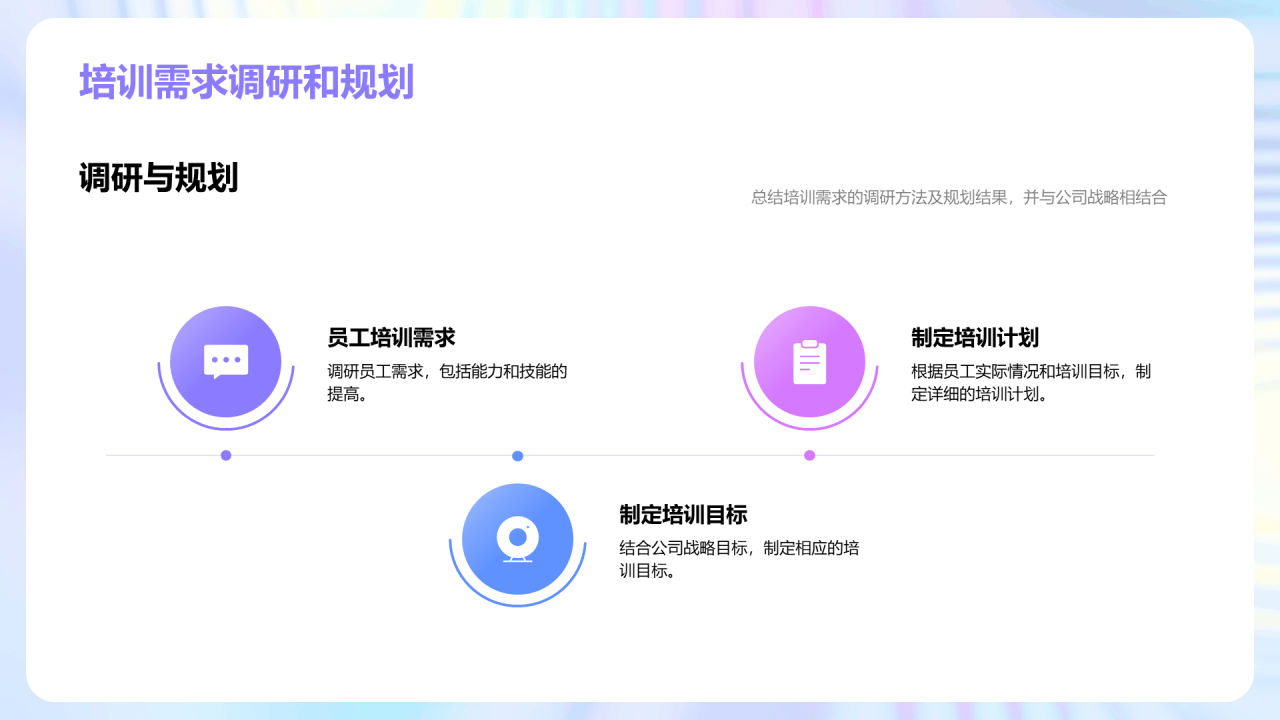 紫色培训经理竞聘述职报告PPT模板