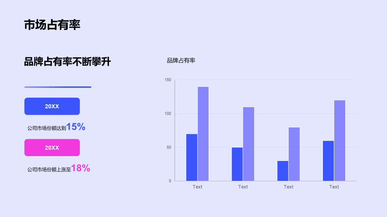 蓝色炫酷品牌升级发布会PPT模板