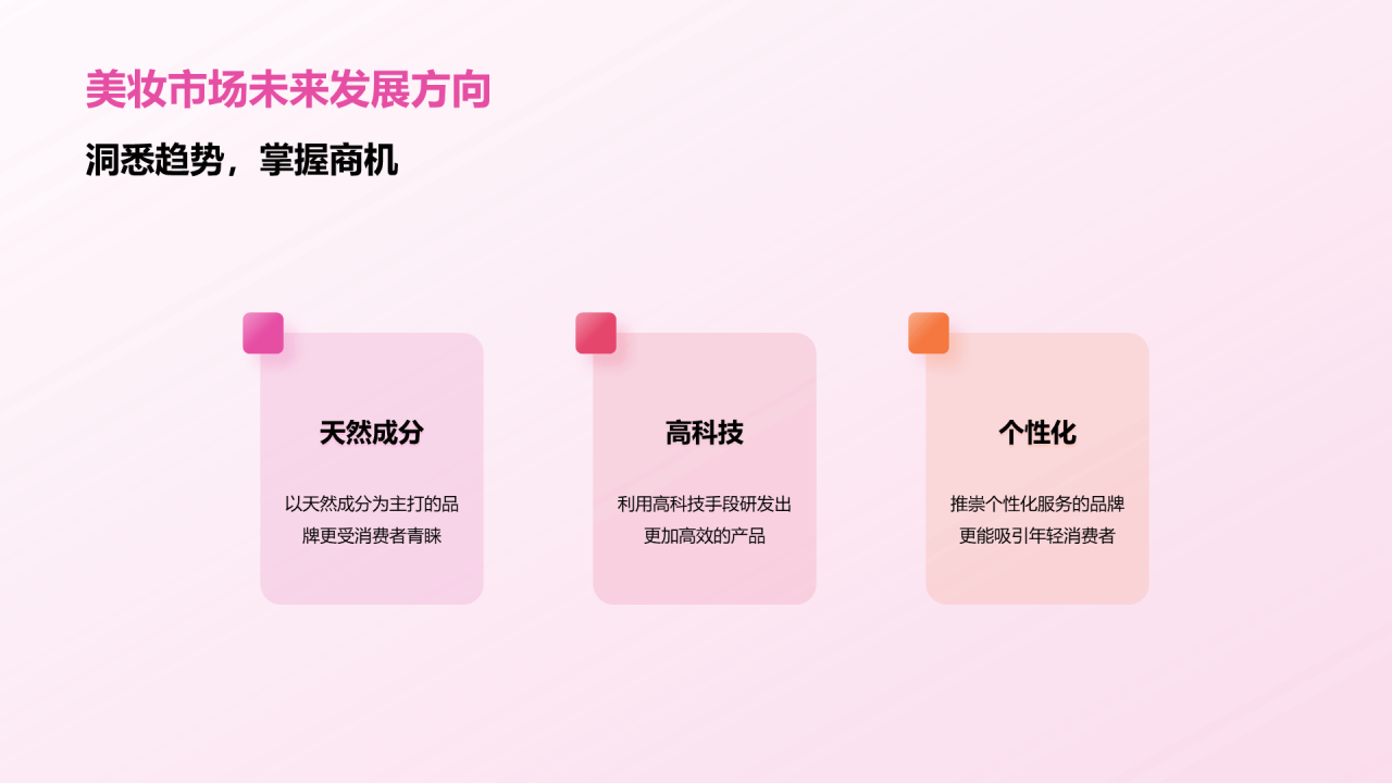 粉色商务现代美妆大师课培训课件PPT模板