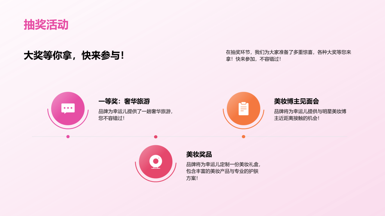 粉色商务现代美妆大师课培训课件PPT模板