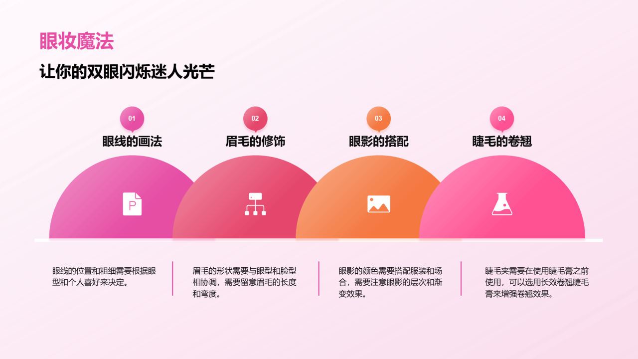 粉色商务现代美妆大师课培训课件PPT模板