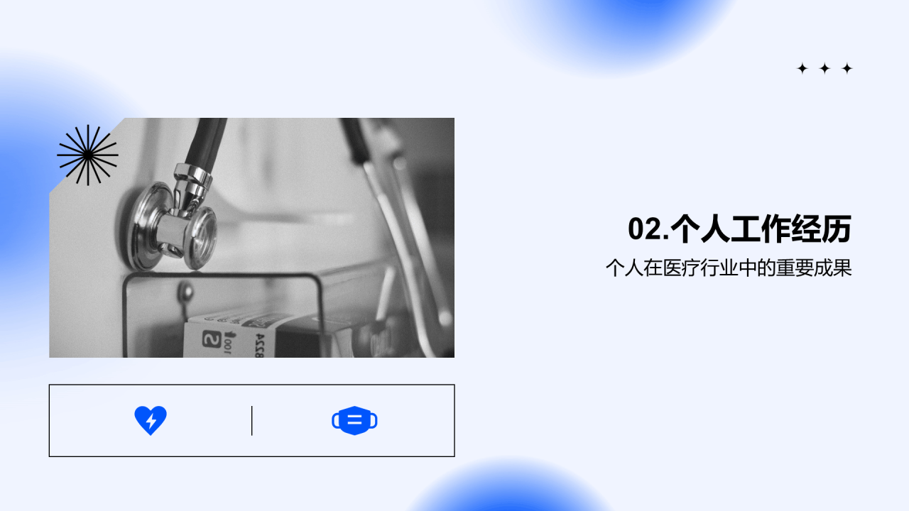 蓝色商务现代医疗行业展望与挑战PPT模板